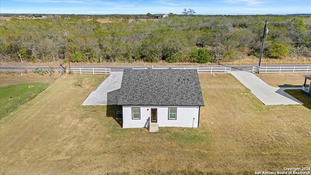 bird's eye view featuring a rural view