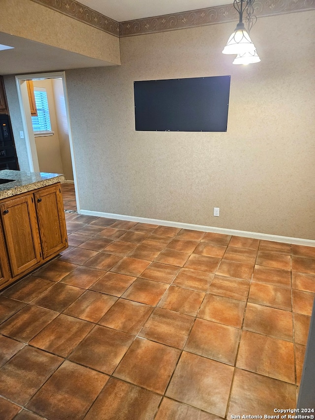 view of unfurnished dining area