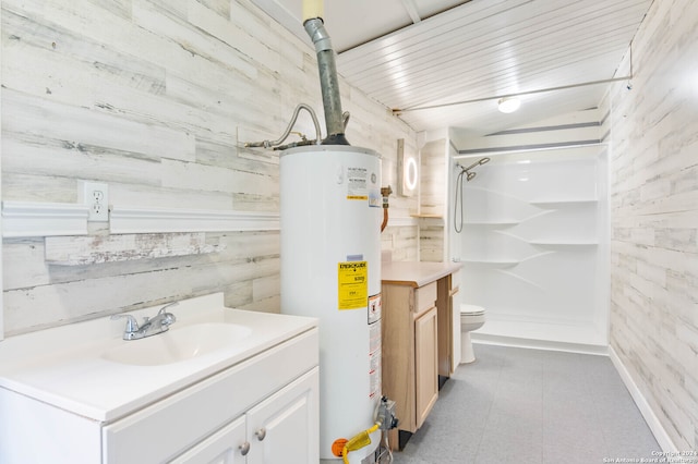 utility room featuring water heater and sink