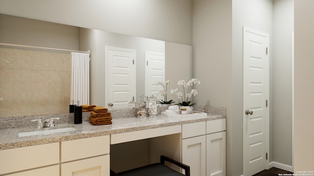 bathroom with vanity