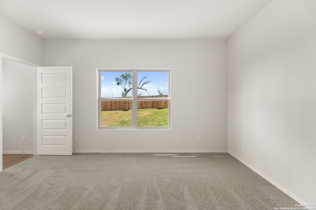 view of carpeted empty room