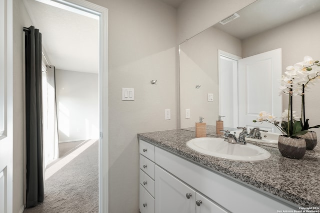 bathroom featuring vanity