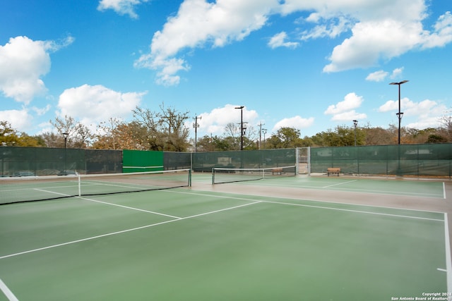 view of sport court