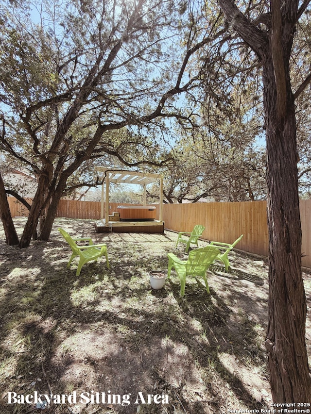 1153 Singing Hills Dr, Canyon Lake, TX 78133 - view of fenced backyard