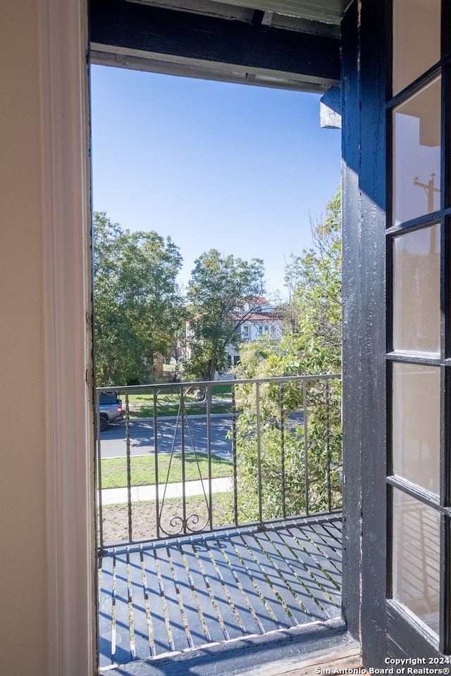 view of balcony