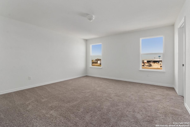 view of carpeted empty room