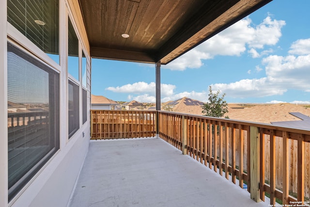 view of balcony