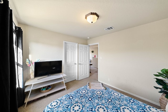 bedroom with carpet floors