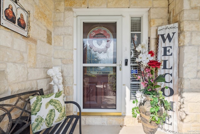 view of entrance to property