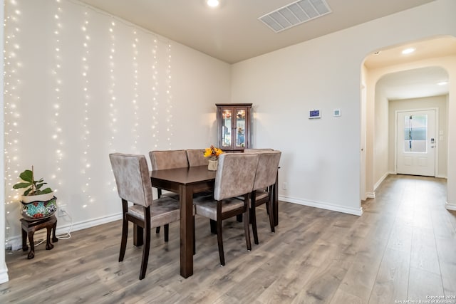 dining room featuring hardwood / wood-style floors