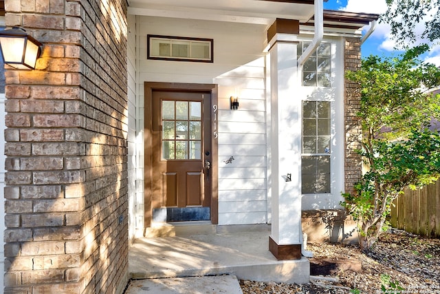 view of property entrance