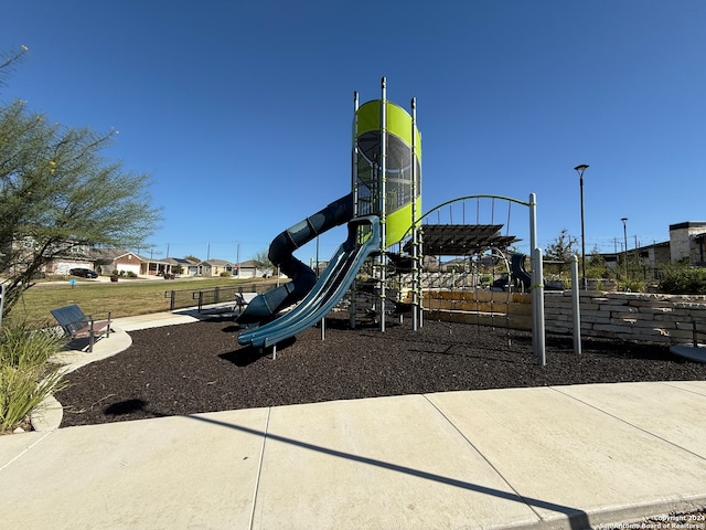 view of jungle gym