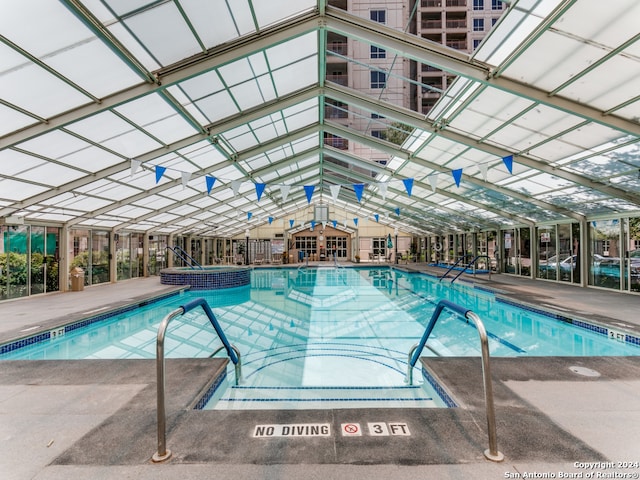 view of pool with a patio area