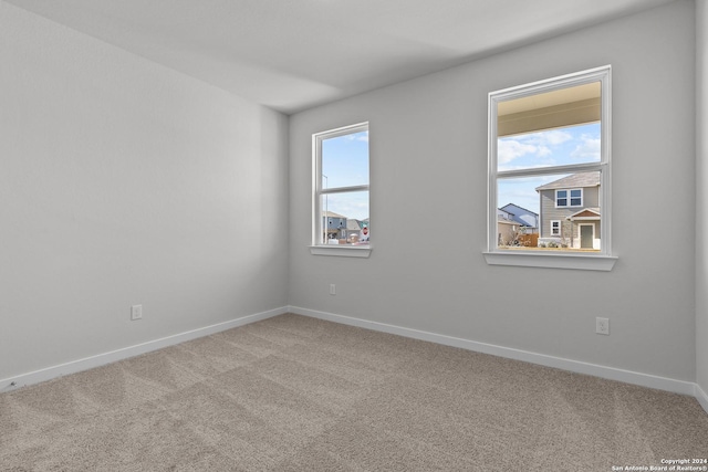 view of carpeted empty room