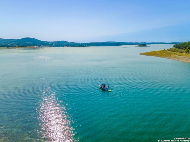 property view of water with a mountain view