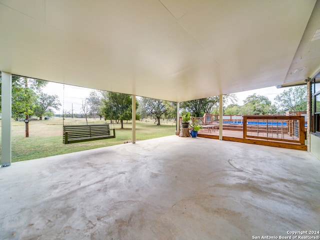 view of patio / terrace featuring a wooden deck