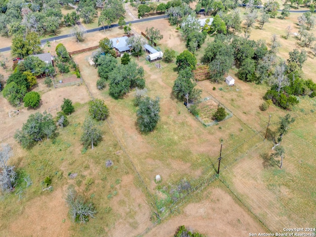 bird's eye view featuring a rural view