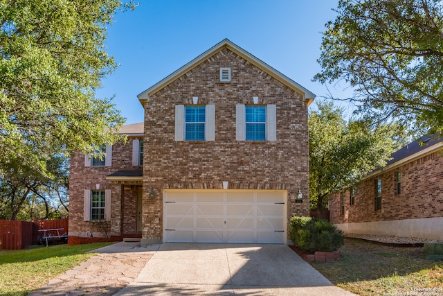 front of property featuring a garage