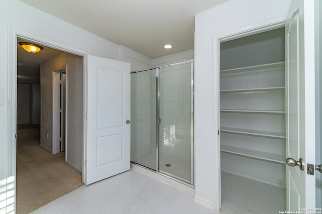 bathroom with walk in shower