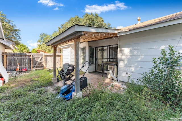 exterior space featuring a patio