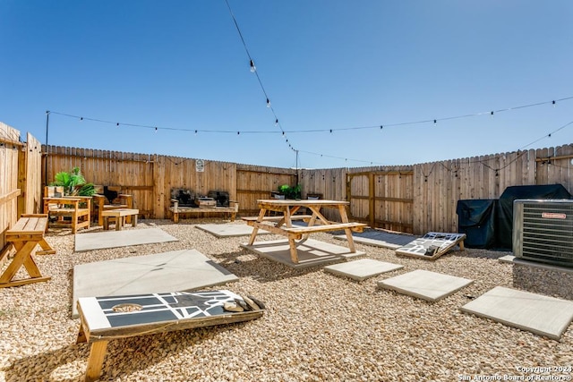 7544 Magnolia Vlg, San Antonio, TX 78252 - fenced backyard with a patio