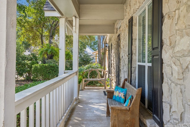 view of balcony