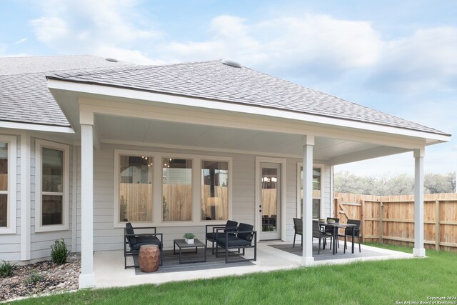 back of house featuring a patio