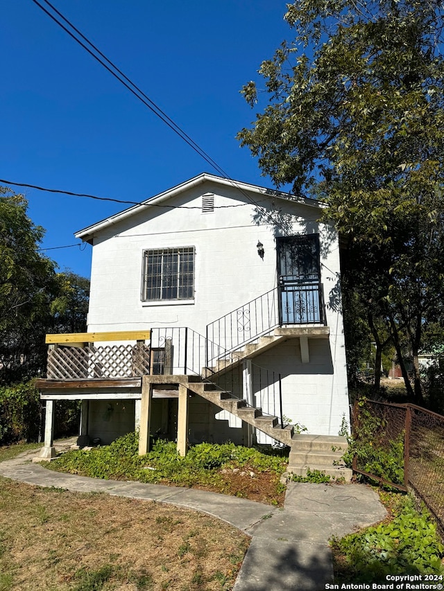 view of back of property