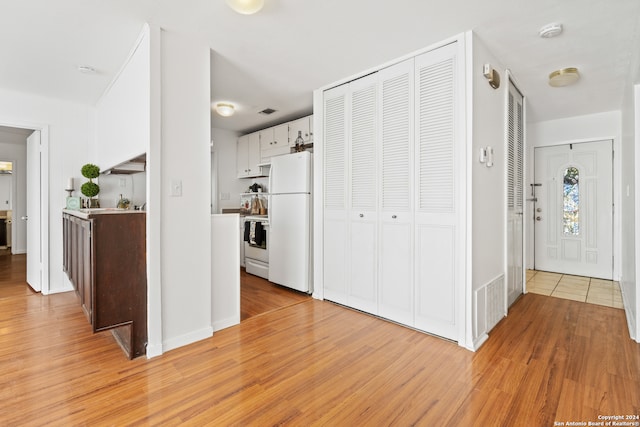 interior space featuring light hardwood / wood-style floors