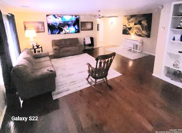 15822 Lomita Springs Dr, San Antonio, TX 78247 - living room featuring wood finished floors