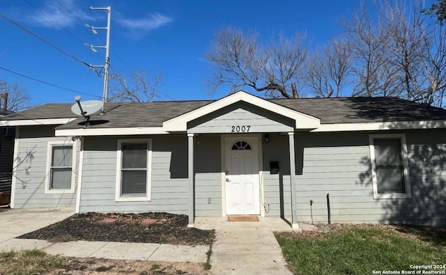 view of front of home