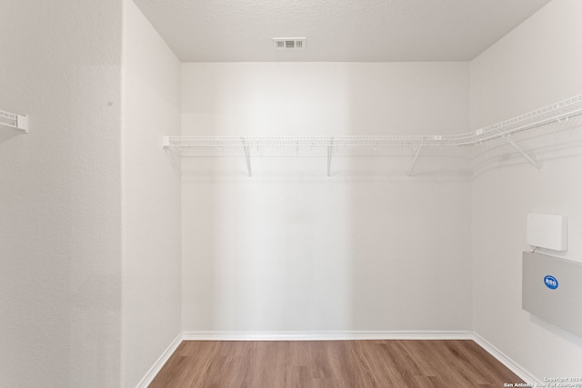 spacious closet with wood-type flooring