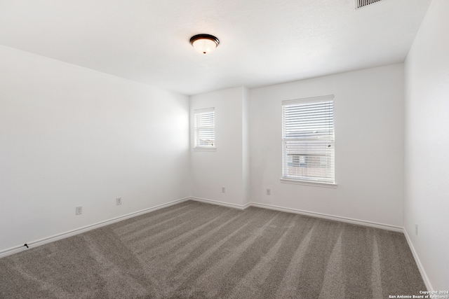 unfurnished room with carpet flooring