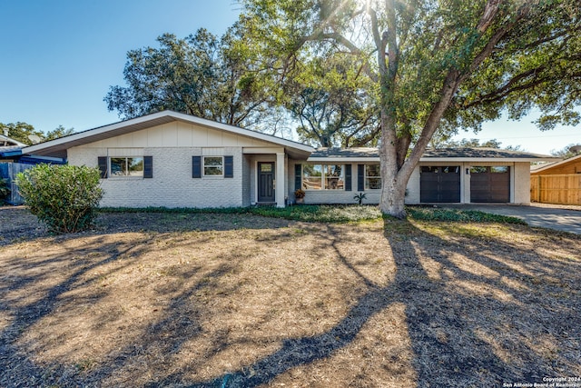 ranch-style house with a garage