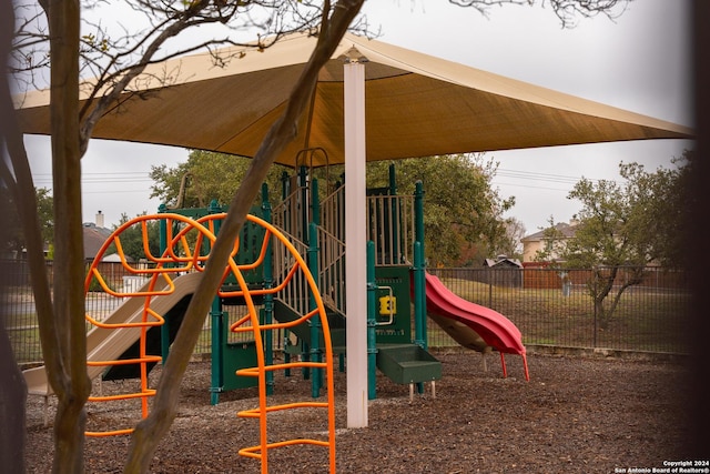 view of jungle gym