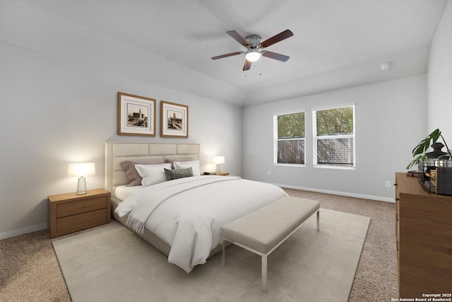 8559 Laxey Wheel, San Antonio, TX 78254 - carpeted bedroom with baseboards and a ceiling fan