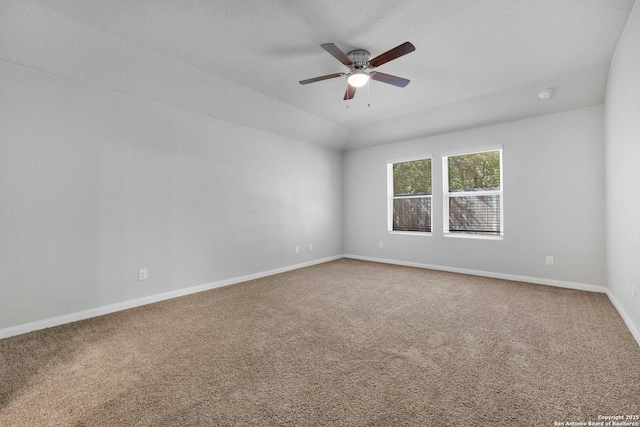 8559 Laxey Wheel, San Antonio, TX 78254 - empty room with a ceiling fan, carpet, and baseboards