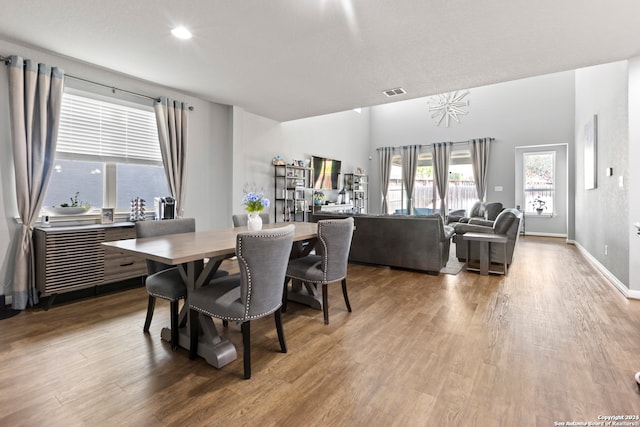 dining room featuring hardwood / wood-style floors