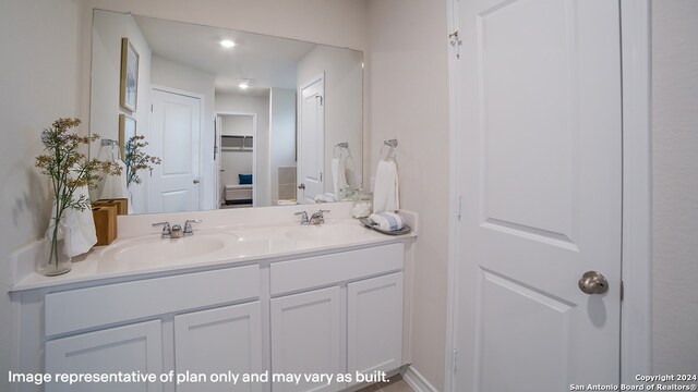 bathroom with vanity