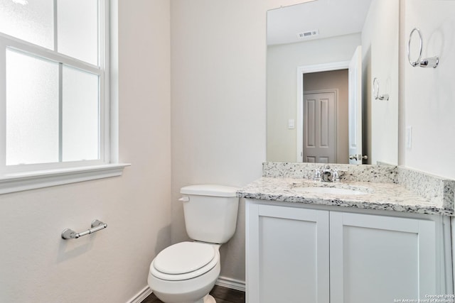 1205 Pacific Monarch, San Antonio, TX 78253 - bathroom featuring vanity, toilet, and baseboards