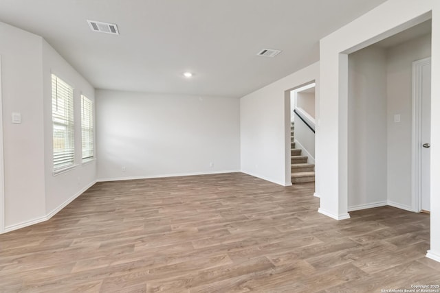 1205 Pacific Monarch, San Antonio, TX 78253 - unfurnished room with light wood-style flooring, baseboards, and recessed lighting