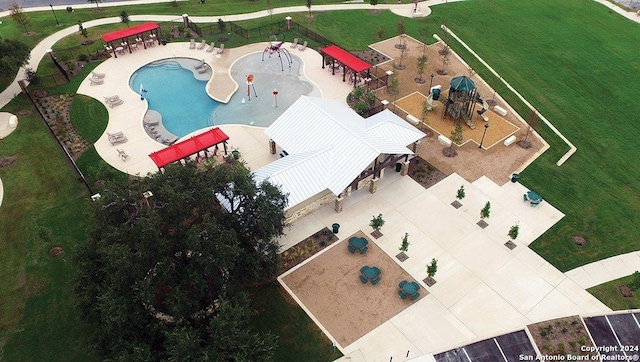 1205 Pacific Monarch, San Antonio, TX 78253 - bird's eye view of a pool area