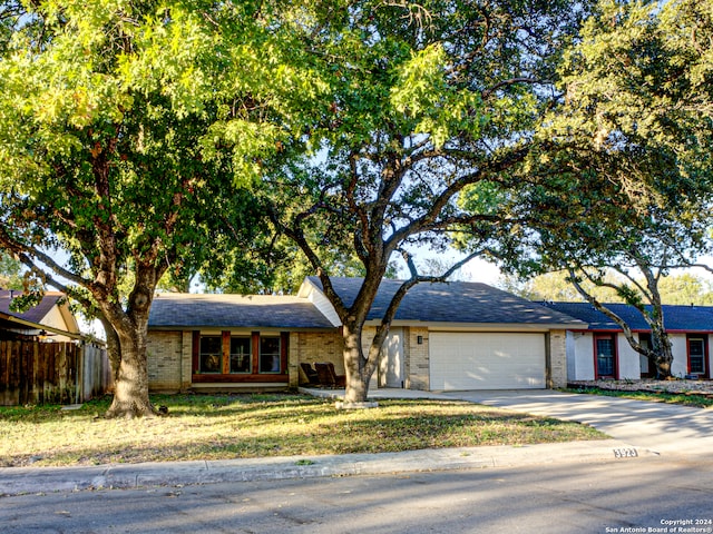 ranch-style house with a garage