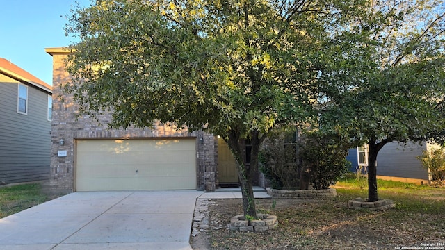 view of property hidden behind natural elements