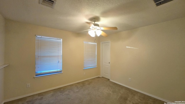 9019 Mimosa Mnr, San Antonio, TX 78245 - carpeted spare room featuring ceiling fan and a textured ceiling