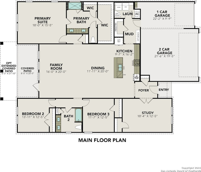 2830 Sueno Pt, San Antonio, TX 78245 - view of floor plan / room layout