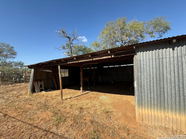 view of outdoor structure