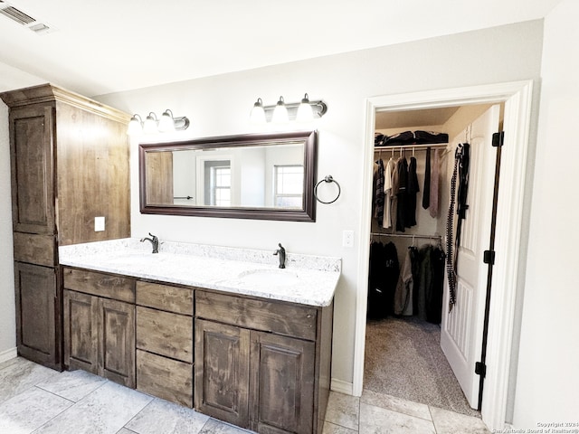 bathroom with vanity