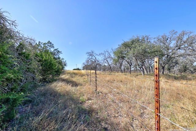 view of landscape featuring a rural view