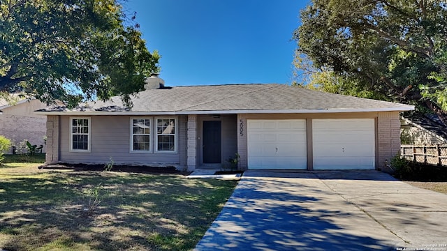 ranch-style house with a garage